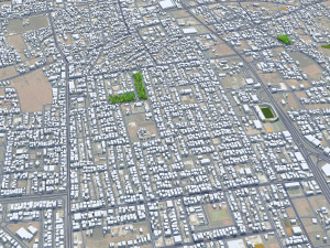 Hail city Saudi Arabia 55km Modelo 3D