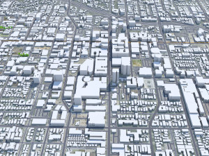 Hollywood Los Angeles city California USA 15km 3D Model