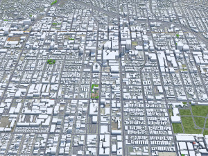 Hollywood Los Angeles city California USA 15km 3D Model