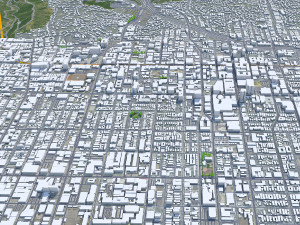 Hollywood Los Angeles city California USA 15km 3D Model