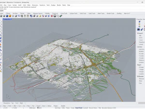 Holon city Israel 10km 3D Model