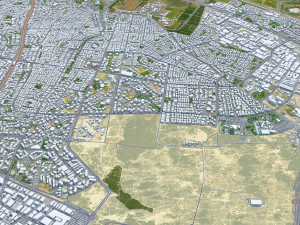 Holon city Israel 10km 3D Model