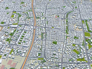 Holon city Israel 10km 3D Model