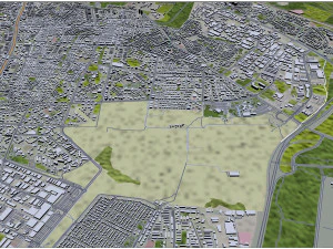Holon city Israel 10km 3D Model