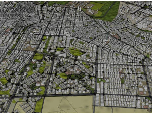 Holon city Israel 10km 3D Model
