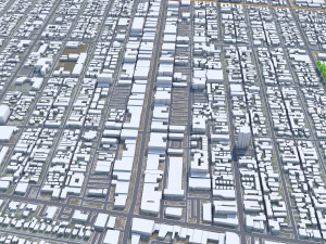 Huntington Park city California USA 10km 3D मॉडल
