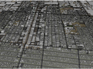 Huntington Park city California USA 10km 3D मॉडल