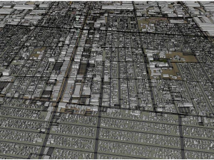 Cidade de Huntington Park Calif&oacute;rnia EUA 10 km Modelo 3D