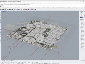 Inglewood city California USA 10km 3D Model