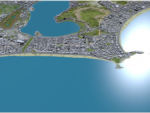 Ipanema city Brazil 15km 3D Model