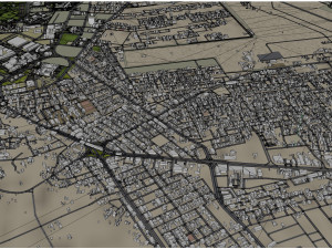 Jizan Jazan city Saudi Arabia 30km Model 3D