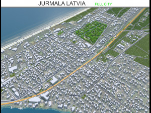 Jurmala city Latvia 60km Modelo 3D