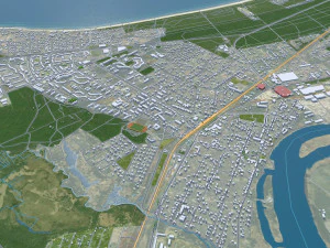 Cidade de Jurmala Let&ocirc;nia 60 km Modelo 3D