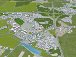 Cidade de Jurmala Let&ocirc;nia 60 km Modelo 3D