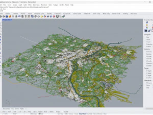 Magdeburg city Germany 40km 3D Model