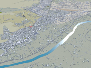 Najran city Saudi Arabia 30km 3D मॉडल