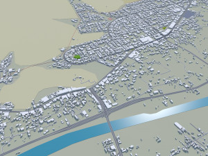 Najran city Saudi Arabia 30km 3D मॉडल