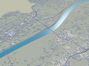 Najran city Saudi Arabia 30km 3D मॉडल