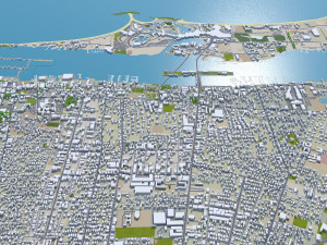 Nassau city The Bahamas 40km Modello 3D