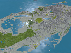 Nassau city The Bahamas 40km Modello 3D