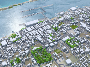Nassau city The Bahamas 40km Modello 3D