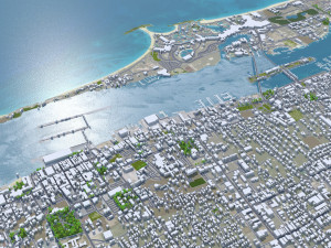Nassau city The Bahamas 40km Modello 3D