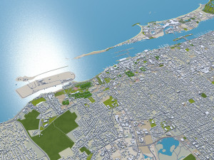 Nassau city The Bahamas 40km Modello 3D