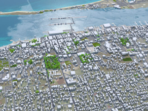 Nassau city The Bahamas 40km Modello 3D