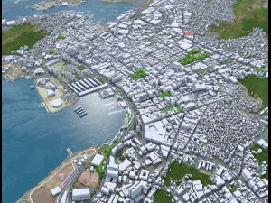 Niteroi city Brazil 30km 3D Model