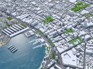 Niteroi city Brazil 30km Modèle 3D