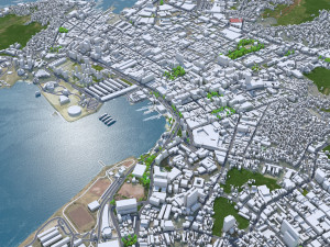 Niteroi city Brazil 30km Modèle 3D