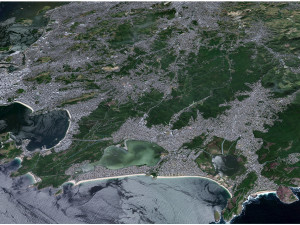 Niteroi city Brazil 30km Modèle 3D