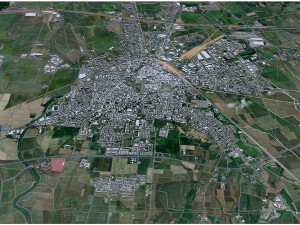 Novara city Italy 20km 3D मॉडल