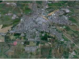 Cidade de Novara It&aacute;lia 20 km Modelo 3D