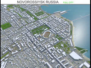 Novorossiysk city Russia 25km Modelo 3D