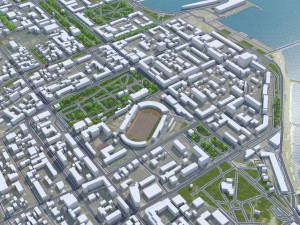 Novorossiysk city Russia 25km Modelo 3D