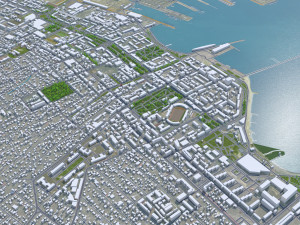 Novorossiysk city Russia 25km Modelo 3D