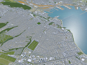 Novorossiysk city Russia 25km Modelo 3D