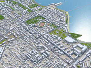 Novorossiysk city Russia 25km Modelo 3D