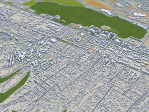 Novorossiysk city Russia 25km 3D Model