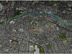 Okazaki Aichi city Japan 40km Modelo 3D