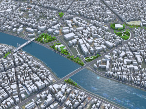 Phan Thiet city Vietnam 60km Modelo 3D