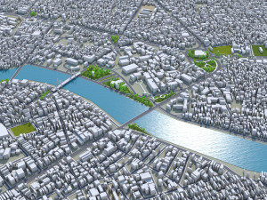Phan Thiet city Vietnam 60km Modelo 3D