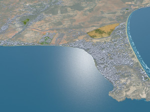 Phan Thiet city Vietnam 60km Modelo 3D