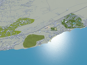 Phan Thiet city Vietnam 60km Modelo 3D