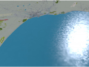 Phan Thiet city Vietnam 60km Modelo 3D