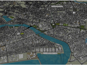 Phan Thiet city Vietnam 60km Modelo 3D