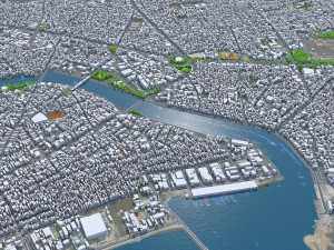 Phan Thiet city Vietnam 60km Modelo 3D