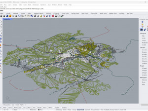 Sangju si city South Korea 20km Modelo 3D