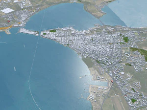 Taranto city Italy 25km 3D Model